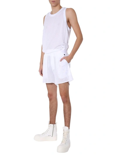 Shop Rick Owens Tank With Logo In White