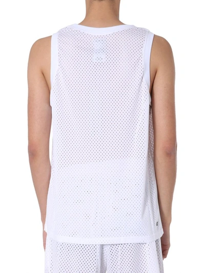 Shop Rick Owens Tank With Logo In White