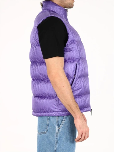 Shop Dior Oblique Purple Vest