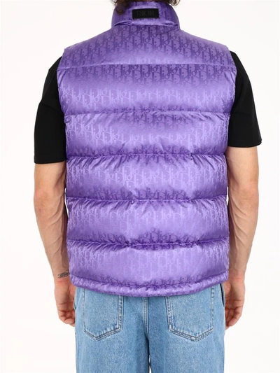 Shop Dior Oblique Purple Vest