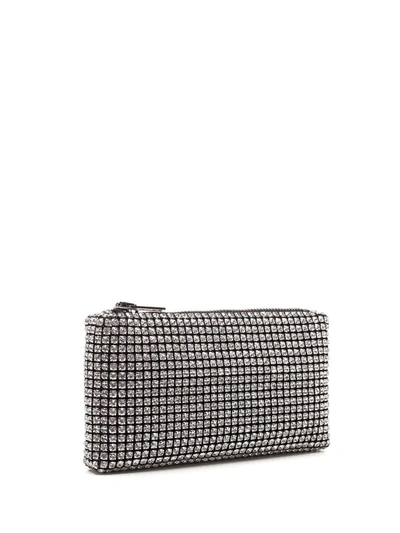 Shop Alexander Wang Heiress Rhinestone Clutch In Silver