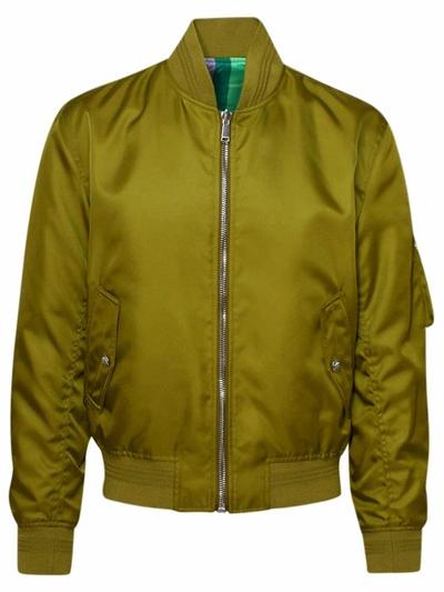 Shop Versace Reversible Green Jacket