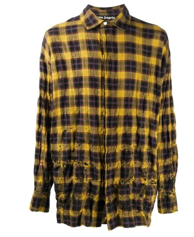 Shop Palm Angels Shirts In Giallo