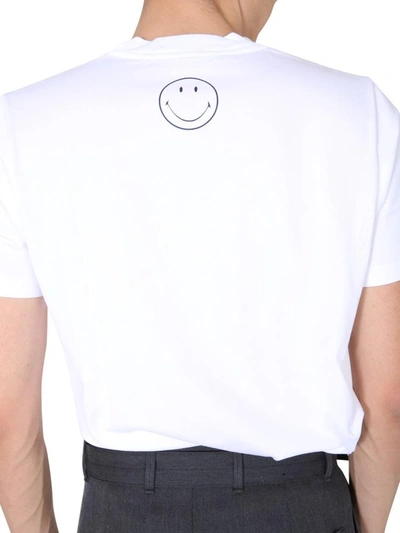 Shop Marni Crew Neck T-shirt In White