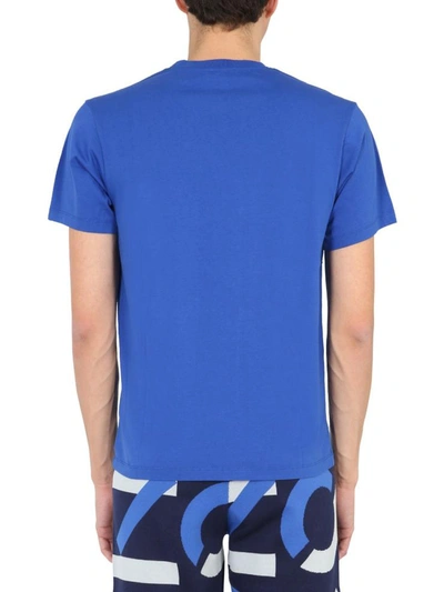 Shop Kenzo Crew Neck T-shirt In Blue
