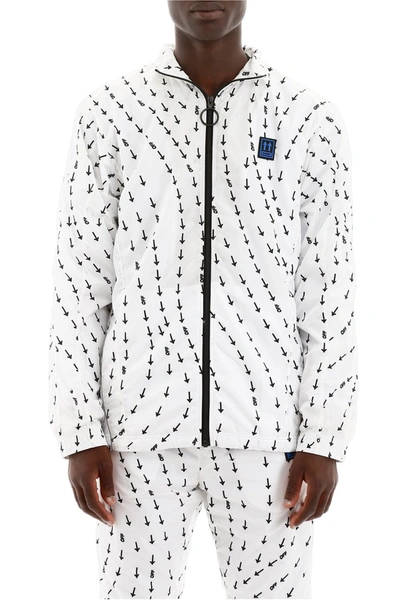 Shop Off-white Nylon Track Jacket In White No Color