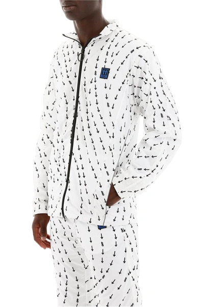 Shop Off-white Nylon Track Jacket In White No Color