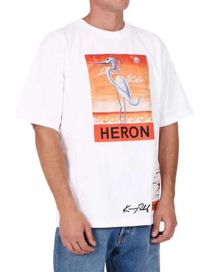 Shop Heron Preston T-shirt  X Kenny Scharf In White