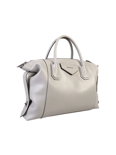 Shop Givenchy Antigona Medium Soft Tote Bag In Grey