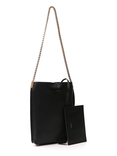 Shop Saint Laurent Suzanne Small Hobo Shoulder Bag In Black