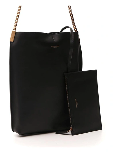 Shop Saint Laurent Suzanne Small Hobo Shoulder Bag In Black