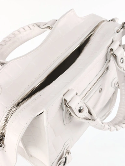 Shop Balenciaga Neo Classic Mini Top Handle Bag In White