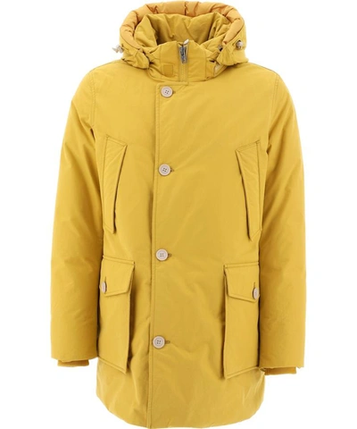 Woolrich Eco Byrd Cloth Artic Parka Jacket In Yellow | ModeSens