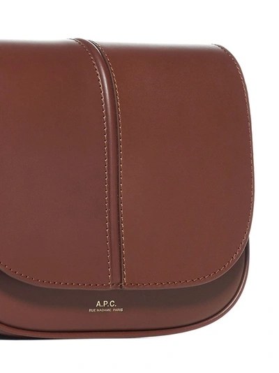 Shop Apc A.p.c. Betty Shoulder Bag In Brown