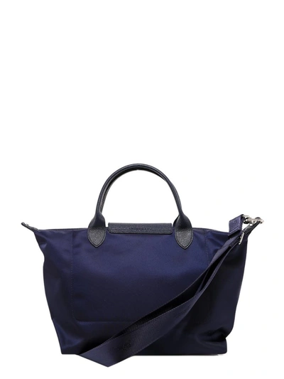 Shop Longchamp Le Pliage Néo Top Handle Bag In Blue