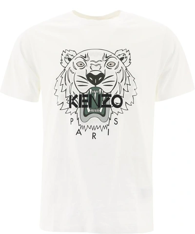 Shop Kenzo "tiger" T-shirt In White