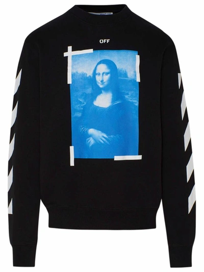 Shop Off-white Blue Monalisa Sweatshirt In Black