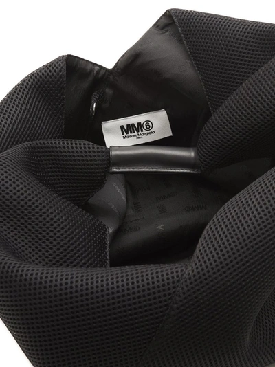 Shop Mm6 Maison Margiela Japanese Net Mesh Tote Bag In Black