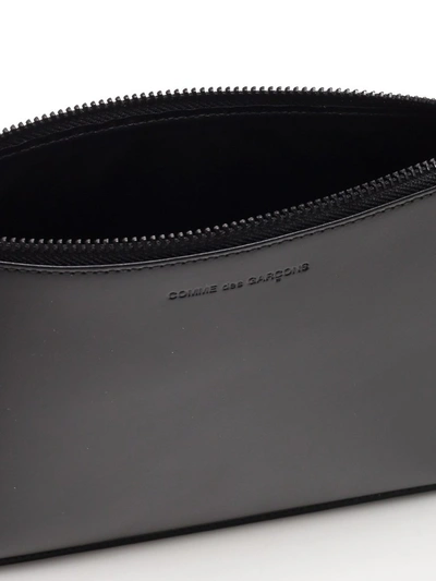 Shop Comme Des Garçons Wallet Logo Embossed Wallet In Black