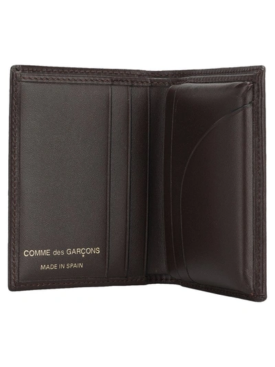 Shop Comme Des Garçons Wallet Classic Cardholder In Brown