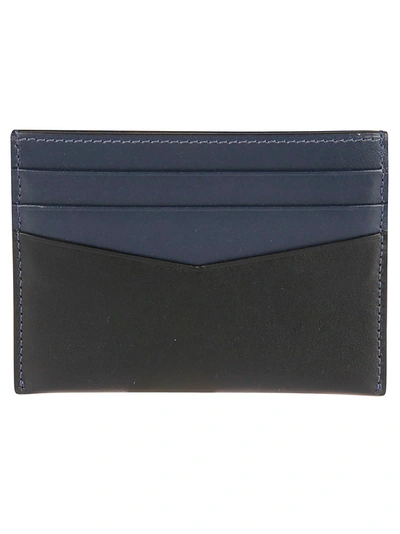 Shop Givenchy Classic Stitched Detail Card Holder In Black/navy