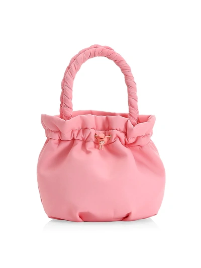 Shop Staud Women's Stella Top Handle Bucket Bag In Grapefruit