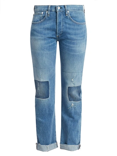 Shop Rag & Bone Women's Rosa Mid-rise Patchwork Cuffed Boyfriend Jeans In Ito
