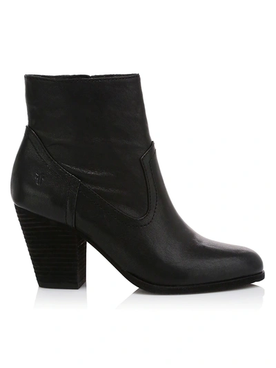 Shop Frye Women's Essa Western Leather Ankle Boots In Black