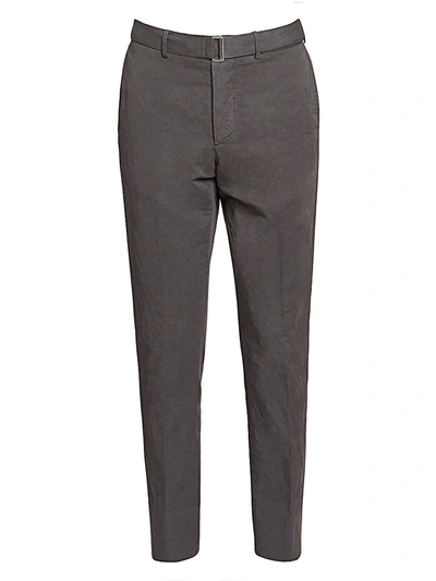 Shop Officine Generale Men's Pierre Linen-blend Pants In Magnet