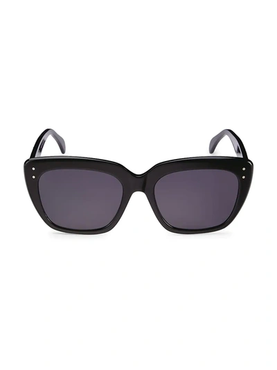 Shop Alaïa Women's 54mm Cat Eye Sunglasses In Black