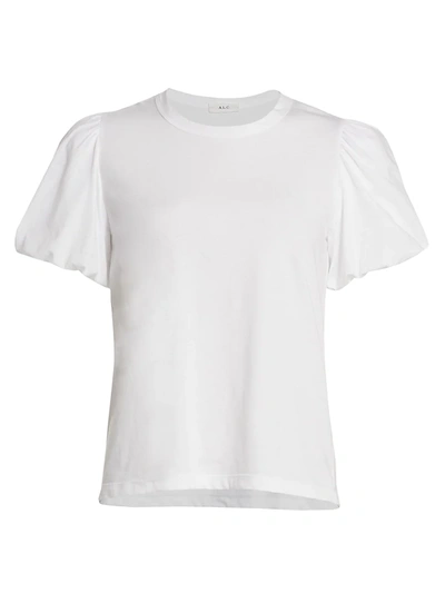 Shop A.l.c Poole Puff-sleeve Tee In White