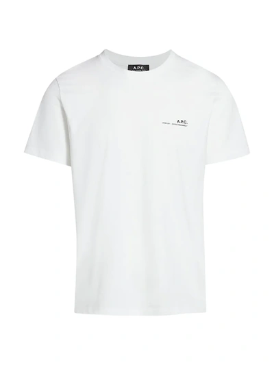 Shop Apc Men's Item T-shirt In Blanc