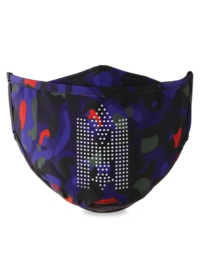 Shop Mackage Leopard-print Logo Face Mask