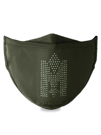 Shop Mackage Adjustable Face Mask In Army