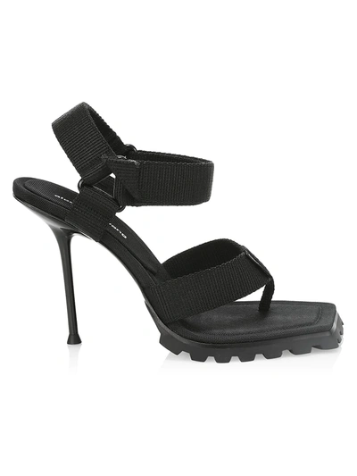 Shop Alexander Wang Julie Lug-sole Sandals In Black