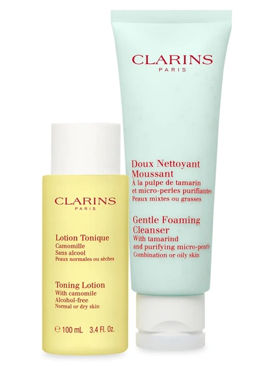 Shop Clarins Limited Edition Cleansing Sensations 2-piece Combination Or Oily Skin Set