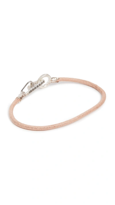 Shop Mikia Snake Karabiner Bracelet In Natural