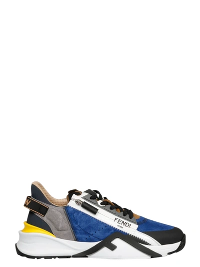 Shop Fendi Sneakers In Blue