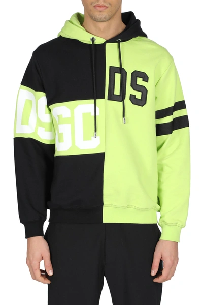 Shop Gcds Mix Hoodie In Lime