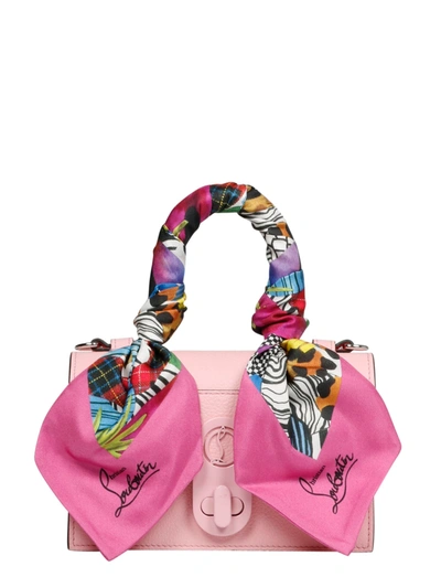 Shop Christian Louboutin Elisa Th Mini Bag In Pink & Purple