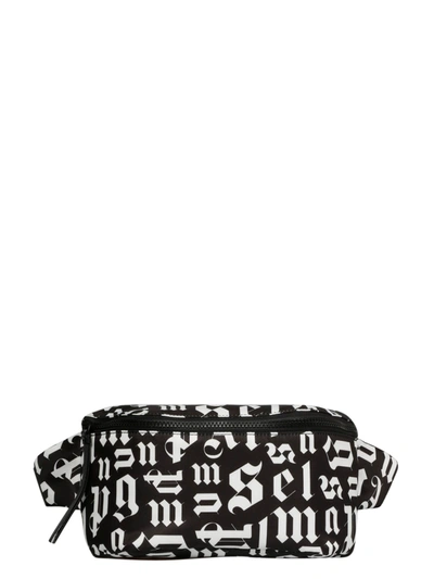 Shop Palm Angels Gothic Logo Belt Bag In Black