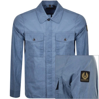Shop Belstaff Recon Overshirt Blue