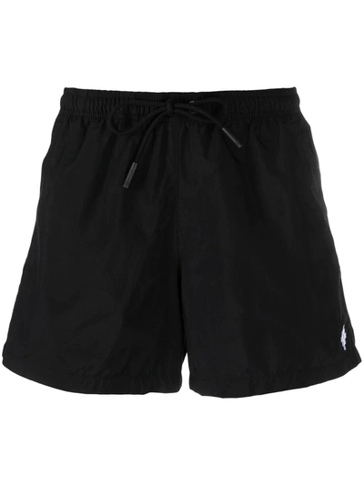 Shop Marcelo Burlon County Of Milan Marcelo Burlon Shorts In Black Whit