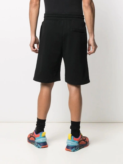 Shop Marcelo Burlon County Of Milan Marcelo Burlon Shorts In Black Whit