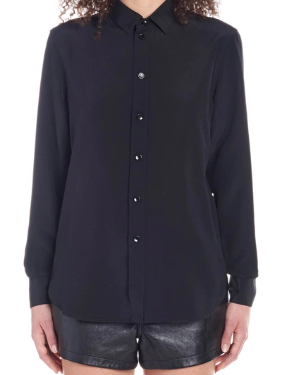 Shop Saint Laurent Basic Shirt In Black