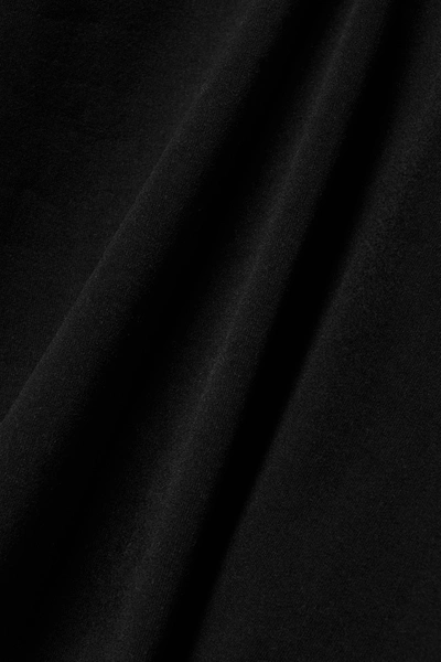 Shop Helmut Lang Cutout Stretch-jersey Dress In Black