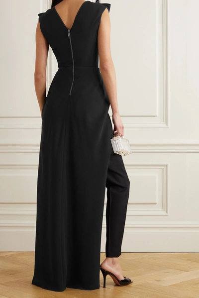 Shop Maticevski Experiment Draped Crepe Tunic In Black