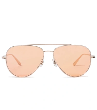 Shop The Row X Oliver Peoples Casse Sunglasses In Gold