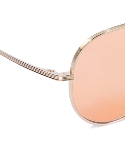 Shop The Row X Oliver Peoples Casse Sunglasses In Gold