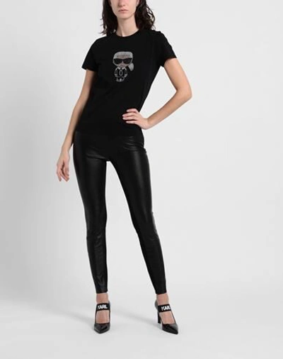 Shop Karl Lagerfeld T-shirts In Black